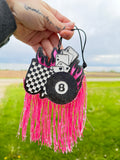 Pink 8 ball freshie